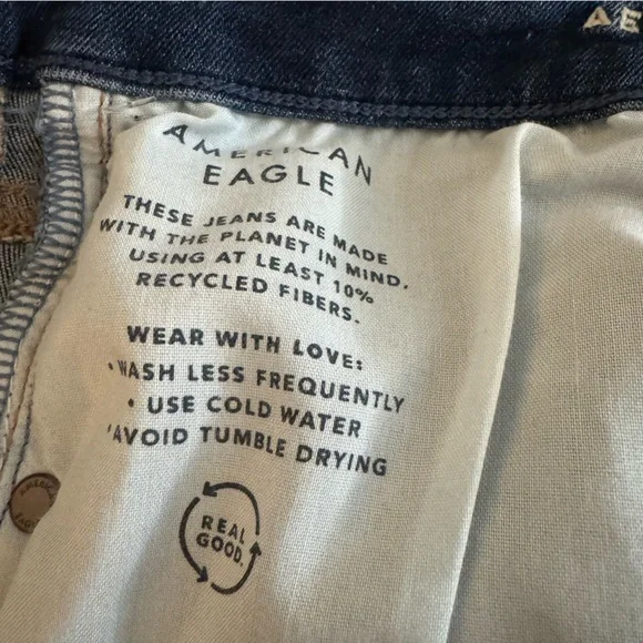 NEW AE American Eagle Women's Luxe Jeans BFF Jegging Medium Wash Size XL - Picture 5 of 5